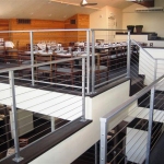 Interior Iron Rail with Stainless Steel Cable Railing